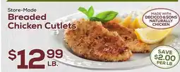 DeCicco & Sons Breaded Chicken Cutlets offer