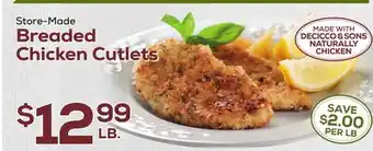 DeCicco & Sons Breaded Chicken Cutlets offer
