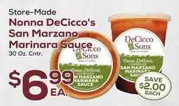 DeCicco & Sons Nonna DeCicco's San Marzano Marinara Sauce offer