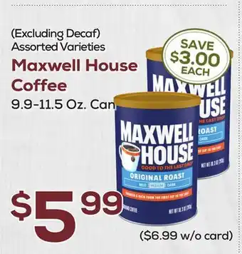 DeCicco & Sons Maxwell House Coffee offer