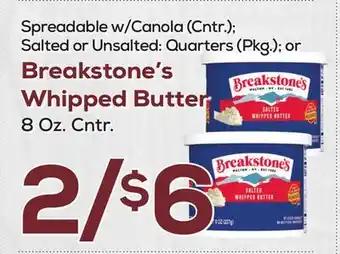 DeCicco & Sons Breakstone's Whipped Butter, 8 Oz. Cntr offer