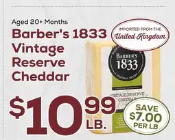 DeCicco & Sons Barber's 1833 Vintage Reserve Cheddar offer