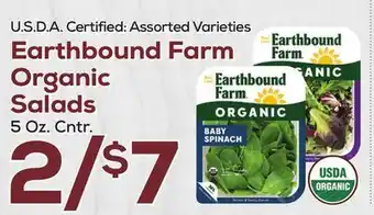 DeCicco & Sons Earthbound Farm Organic Salads offer