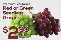 DeCicco & Sons Red or Green Seedless Grapes offer