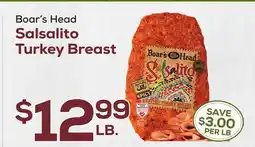 DeCicco & Sons Boar's Head Salsalito Turkey Breast offer