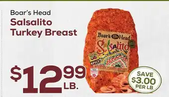 DeCicco & Sons Boar's Head Salsalito Turkey Breast offer