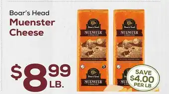 DeCicco & Sons Boar's Head Muenster Cheese offer