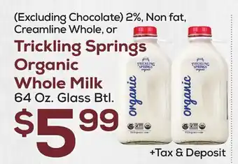 DeCicco & Sons Trickling Springs Organic Whole Milk offer
