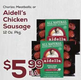 DeCicco & Sons Aidell's Chicken Sausage offer
