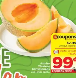 Weis Markets Jumbo Western Cantaloupes offer