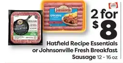 Weis Markets Hatfield Recipe Essentials or Johnsonville Fresh Breakfast Sausage offer