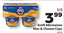 Weis Markets Kraft Microwave Mac & Cheese Cups offer