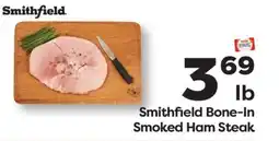 Weis Markets Smithfield Bone-In Smoked Ham Steak offer