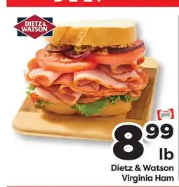 Weis Markets Dietz & Watson Virginia Ham offer
