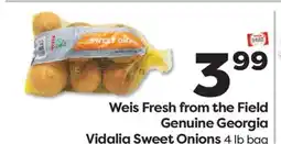 Weis Markets Weis Fresh from the Field Genuine Georgia Vidalia Sweet Onions offer