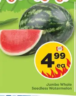 Weis Markets Jumbo Whole Seedless Watermelon offer