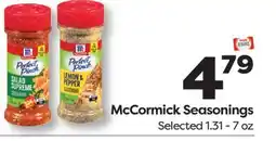 Weis Markets McCormick Seasonings offer