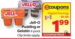 Weis Markets Jell-O Pudding or Gelatin offer