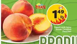 Weis Markets Sweet and Juicy South Carolina Peaches offer