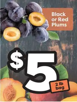 Weis Markets Black or Red Plums offer