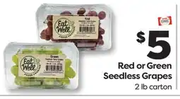 Weis Markets Red or Green Seedless Grapes offer