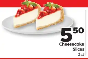 Weis Markets Cheesecake Slices offer