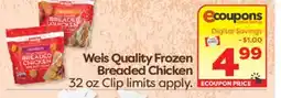 Weis Markets Weis Quality Frozen Breaded Chicken offer