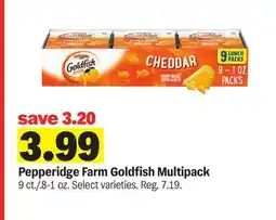 Meijer Pepperidge Farm Goldfish Multipack offer