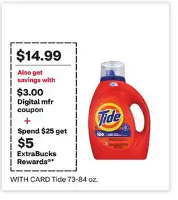 CVS Tide 73-84 oz offer