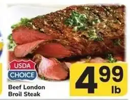 Safeway Beef London Broil Steak offer