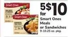 Safeway Smart Ones Meals or Sandwiches offer