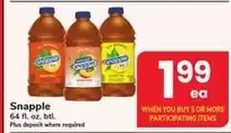 Safeway Snapple offer