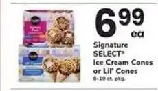 Safeway Signature SELECT Ice Cream Cones or Lil' Cones offer