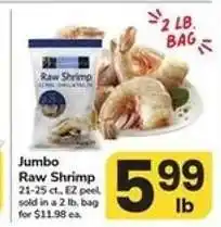 Safeway Jumbo Raw Shrimp offer