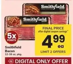Safeway Smithfield Bacon offer