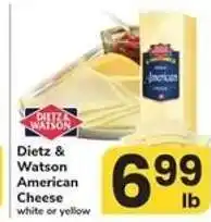 Safeway Dietz & Watson American Cheese offer