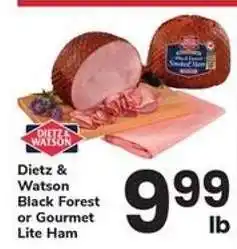 Safeway Dietz & Watson Black Forest or Gourmet Lite Ham offer