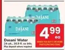 Safeway Dasani Water offer