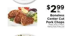 ShopRite Boneless Center Cut Pork Chops offer