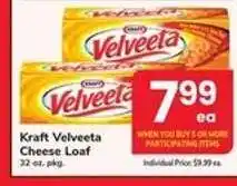 Safeway Kraft Velveeta Cheese Loaf offer