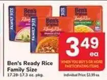 Safeway Ben's Ready Rice Family Size offer