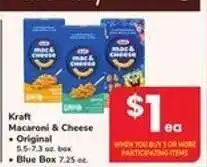 Safeway Kraft Macaroni & Cheese offer