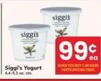 Safeway Siggi's Yogurt offer