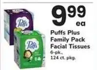 Safeway Puffs Plus Family Pack Facial Tissues offer