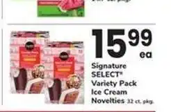 Safeway Signature SELECT Variety Pack Ice Cream Novelties offer