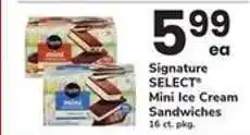 Safeway Signature SELECT Mini Ice Cream Sandwiches offer