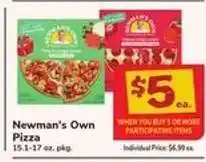 Safeway Newman's Own Pizza offer