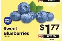 ShopRite Sweet Blueberries offer