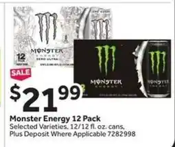 Stop&Shop Monster Energy 12 Pack offer