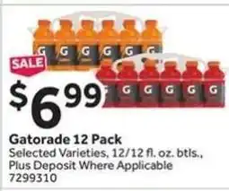 Stop&Shop Gatorade 12 Pack offer